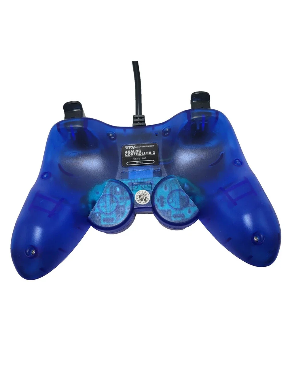 PS One / Playstation 2 / PS1 Analog Wired Controller (PSX/PS2) - Clear Blue